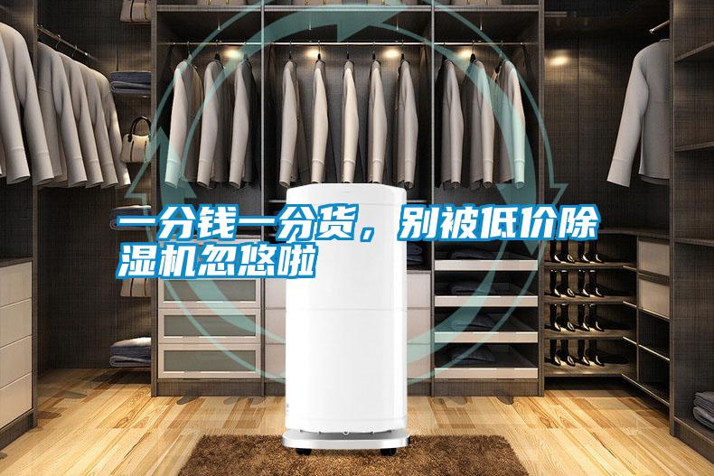 一分錢(qián)一分貨，別被低價(jià)除濕機(jī)忽悠啦