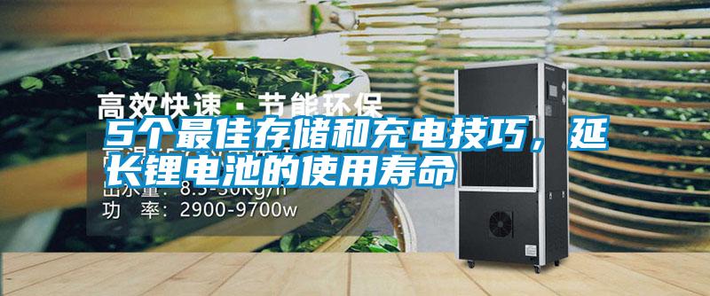 5個最佳存儲和充電技巧，延長鋰電池的使用壽命