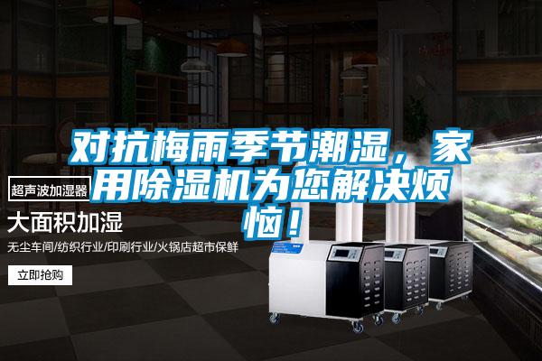 對抗梅雨季節潮濕，家用除濕機為您解決煩惱！