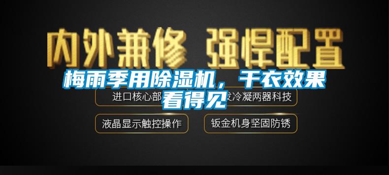 梅雨季用除濕機，干衣效果看得見