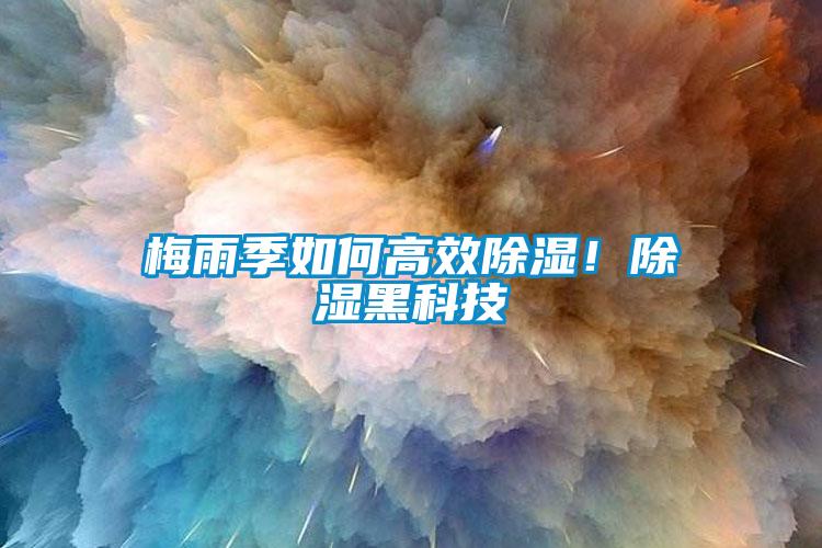 梅雨季如何高效除濕！除濕黑科技