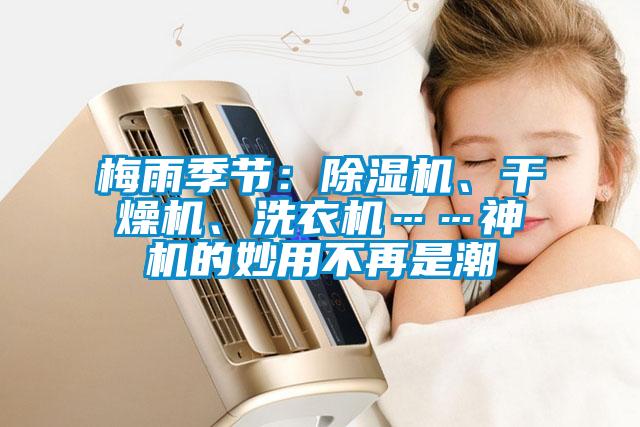 梅雨季節：除濕機、干燥機、洗衣機……神機的妙用不再是潮