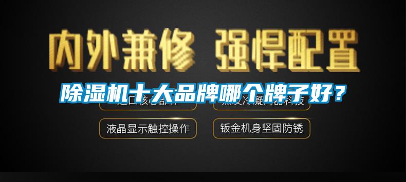 除濕機十大品牌哪個牌子好？