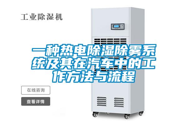 一種熱電除濕除霧系統(tǒng)及其在汽車(chē)中的工作方法與流程