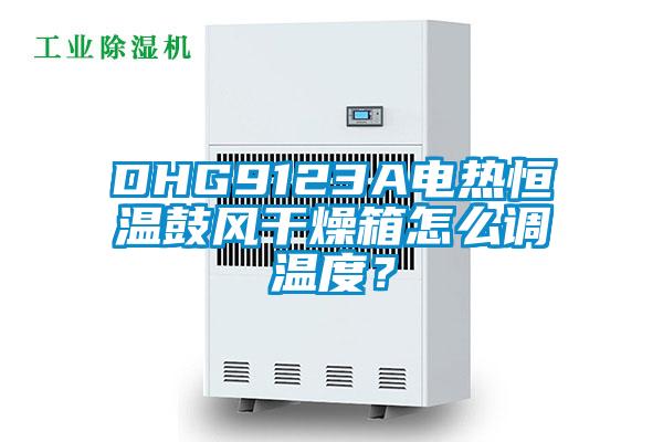 DHG9123A電熱恒溫鼓風干燥箱怎么調溫度？