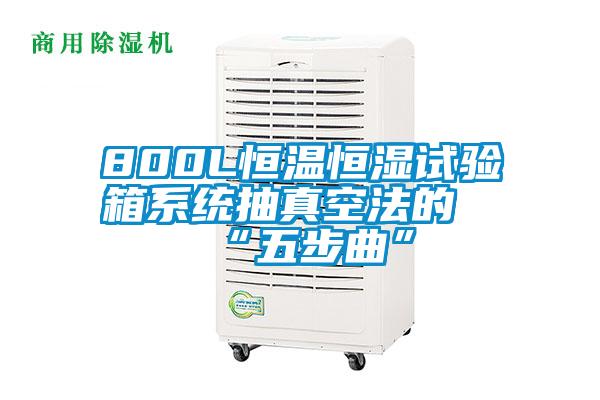800L恒溫恒濕試驗箱系統抽真空法的“五步曲”