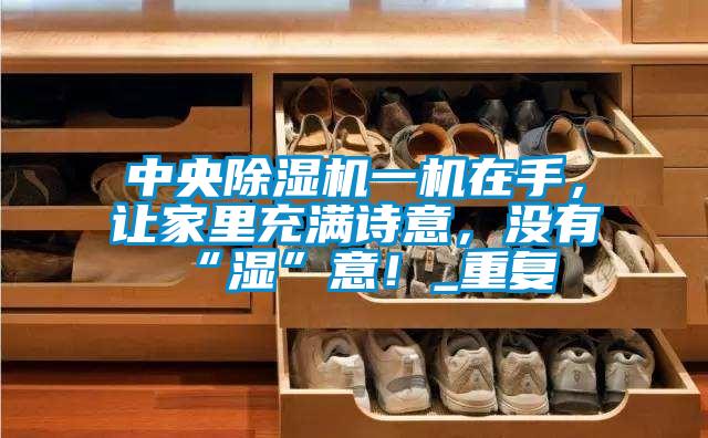 中央除濕機(jī)一機(jī)在手，讓家里充滿詩意，沒有“濕”意！_重復(fù)