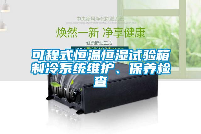 可程式恒溫恒濕試驗箱制冷系統(tǒng)維護、保養(yǎng)檢查