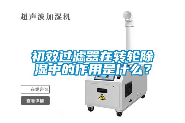 初效過(guò)濾器在轉(zhuǎn)輪除濕中的作用是什么？