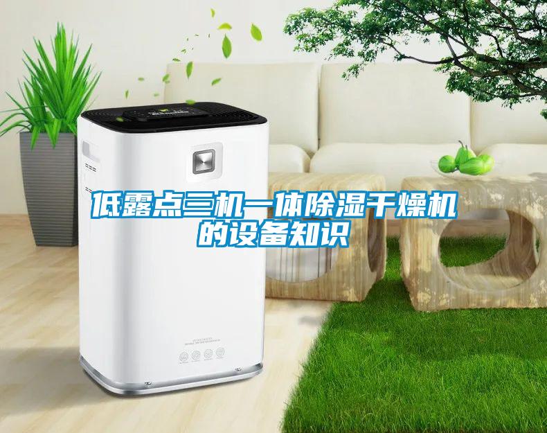 低露點三機一體除濕干燥機的設備知識