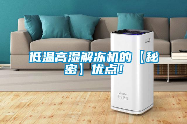 低溫高濕解凍機的【秘密】優點！