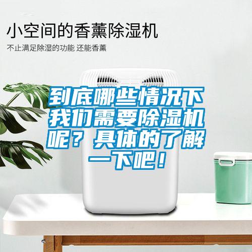 到底哪些情況下我們需要除濕機呢？具體的了解一下吧！