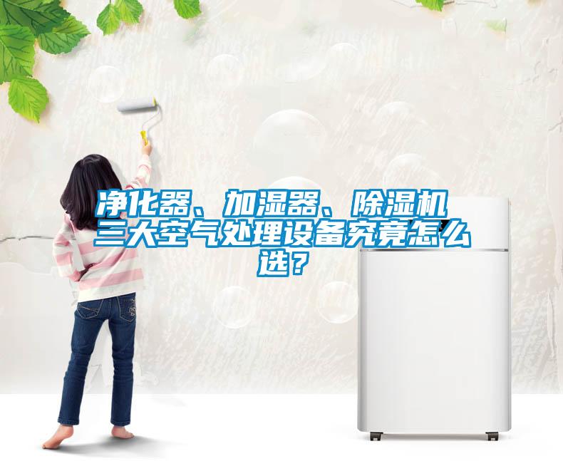 凈化器、加濕器、除濕機 三大空氣處理設備究竟怎么選？