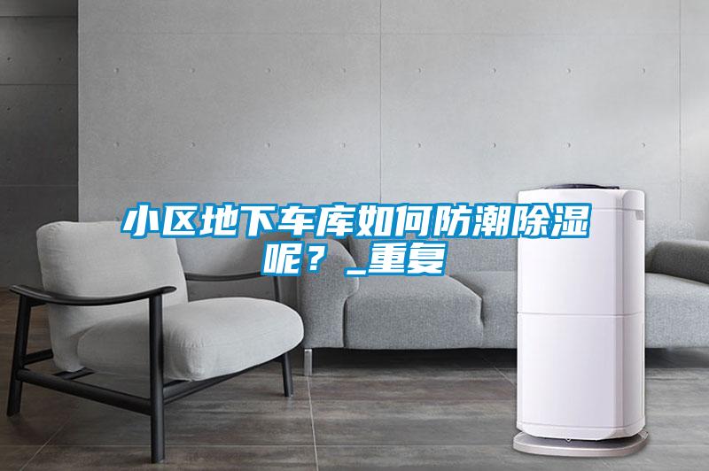 小區地下車庫如何防潮除濕呢？_重復
