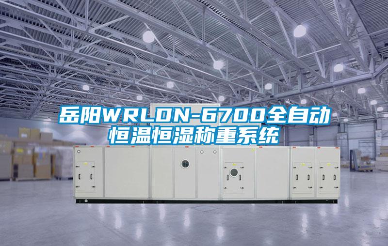 岳陽(yáng)WRLDN-6700全自動(dòng)恒溫恒濕稱重系統(tǒng)