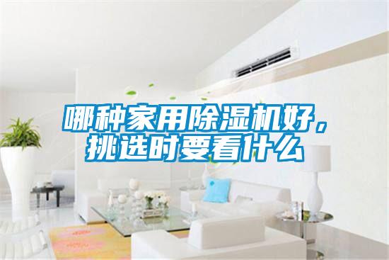 哪種家用除濕機好，挑選時要看什么