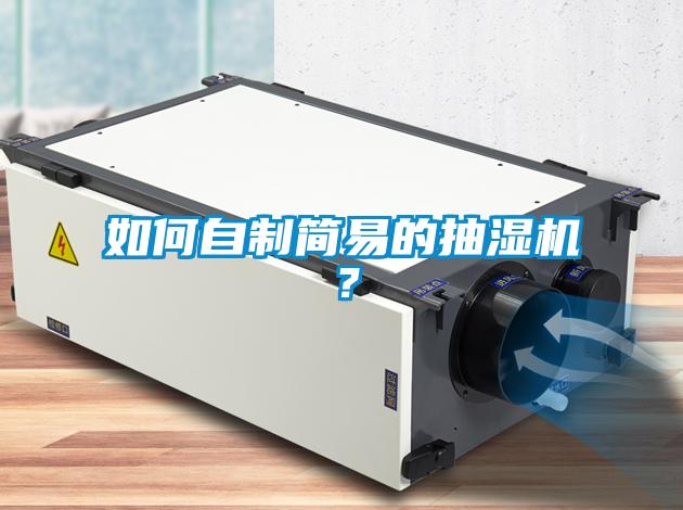 如何自制簡易的抽濕機？