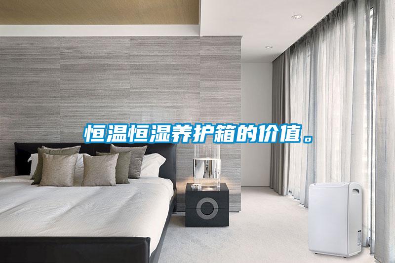 恒溫恒濕養護箱的價值。
