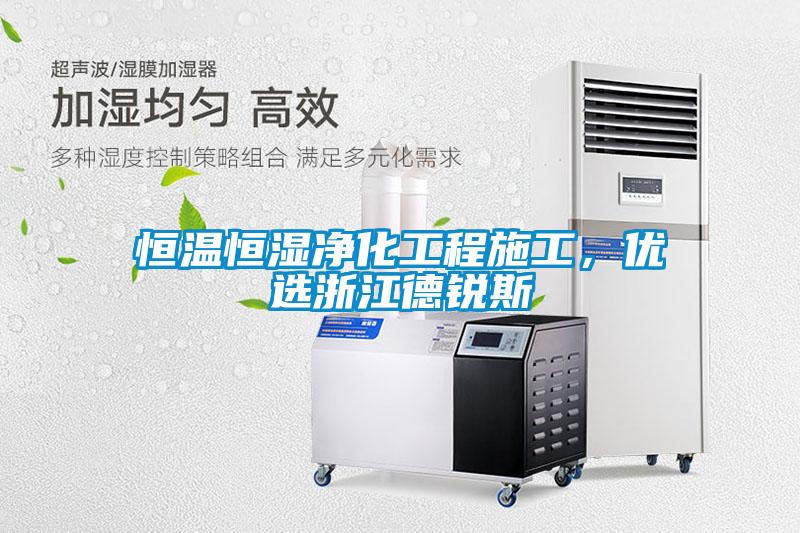 恒溫恒濕凈化工程施工，優選浙江德銳斯