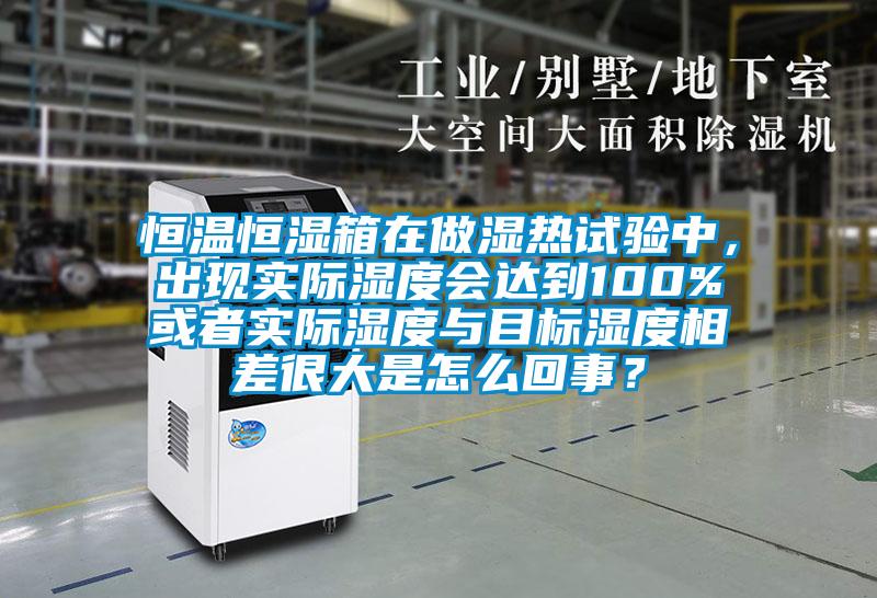 恒溫恒濕箱在做濕熱試驗中，出現(xiàn)實際濕度會達到100%或者實際濕度與目標濕度相差很大是怎么回事？