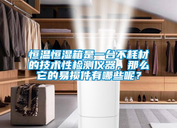 恒溫恒濕箱是一臺不耗材的技術性檢測儀器，那么它的易損件有哪些呢？