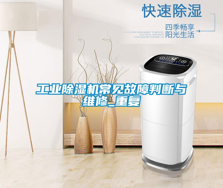 工業(yè)除濕機常見故障判斷與維修_重復