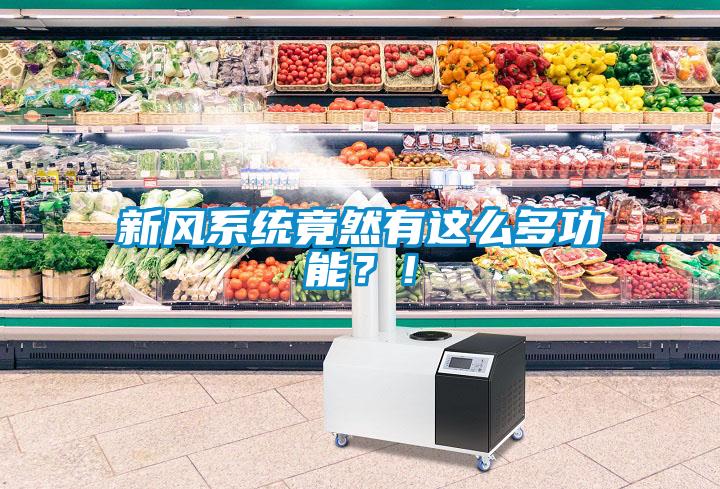 新風(fēng)系統(tǒng)竟然有這么多功能？！