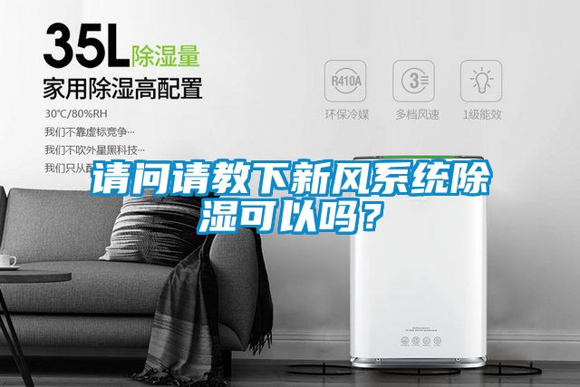 請問請教下新風系統除濕可以嗎？