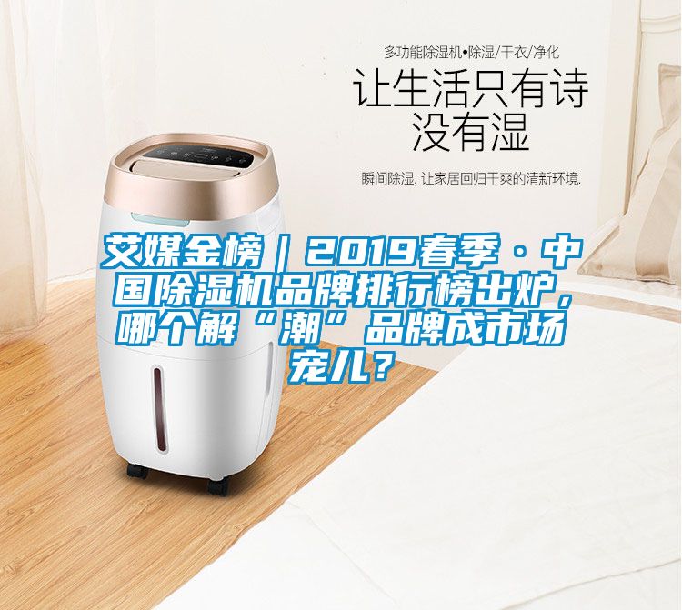 艾媒金榜｜2019春季·中國除濕機品牌排行榜出爐，哪個解“潮”品牌成市場寵兒？