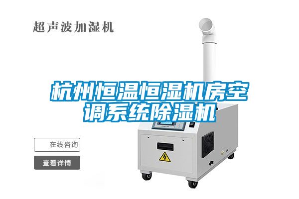 杭州恒溫恒濕機房空調系統(tǒng)除濕機