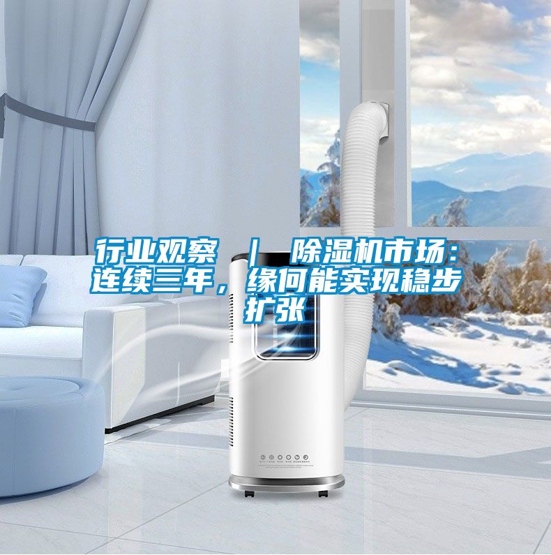 行業觀察 ｜ 除濕機市場：連續三年，緣何能實現穩步擴張