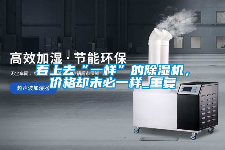 看上去“一樣”的除濕機(jī)，價(jià)格卻未必一樣_重復(fù)