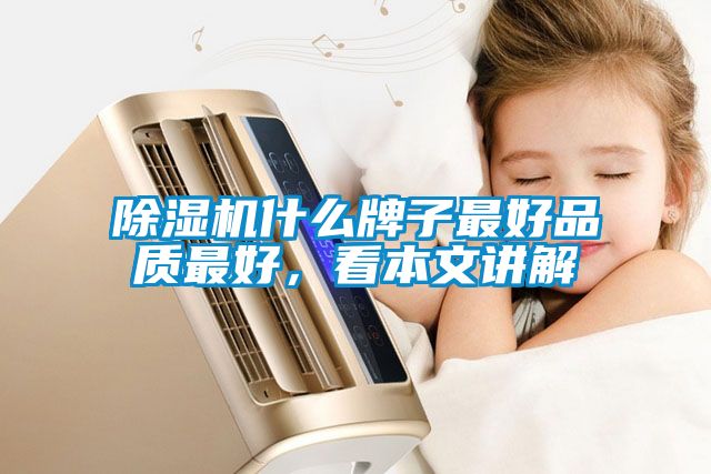 除濕機什么牌子最好品質最好，看本文講解