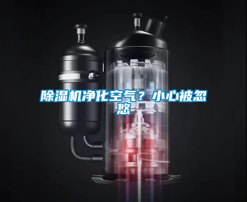 除濕機凈化空氣？小心被忽悠