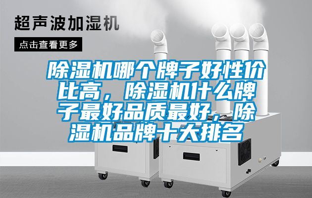 除濕機哪個牌子好性價比高，除濕機什么牌子最好品質最好，除濕機品牌十大排名