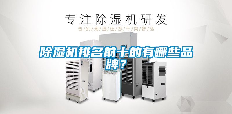 除濕機排名前十的有哪些品牌？