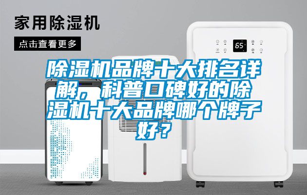 除濕機品牌十大排名詳解，科普口碑好的除濕機十大品牌哪個牌子好？