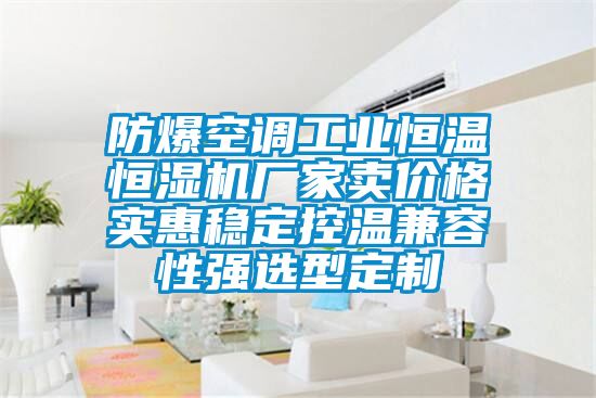 防爆空調(diào)工業(yè)恒溫恒濕機(jī)廠家賣價(jià)格實(shí)惠穩(wěn)定控溫兼容性強(qiáng)選型定制