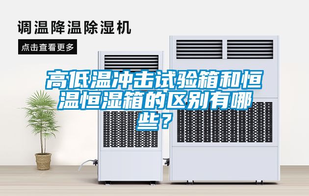 高低溫沖擊試驗箱和恒溫恒濕箱的區(qū)別有哪些？