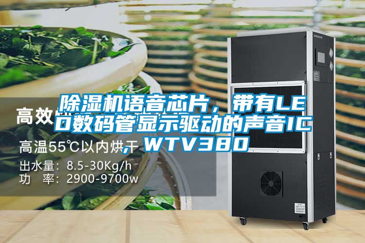 除濕機(jī)語音芯片，帶有LED數(shù)碼管顯示驅(qū)動(dòng)的聲音IC，WTV380