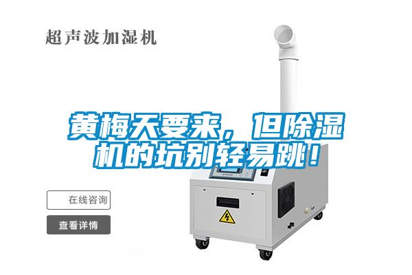 黃梅天要來，但除濕機的坑別輕易跳！